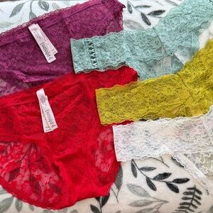 Victoria's Secret Colorful Lace Panty Set